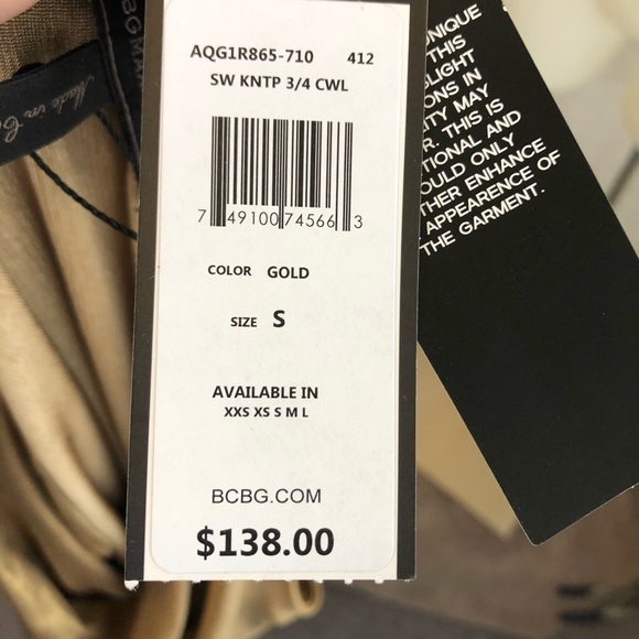 NWT BCBGMaxAzria asymmetrical minidress Sz Sm - Picture 4 of 4